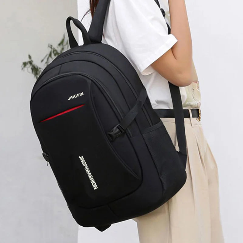 Durable Water‑Repellent Oxford Laptop Rucksack Multi‑Zipper Business Backpack for Student Work Daily Travel Commuting