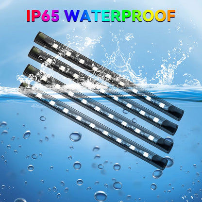 Car RGB Ambient Light LED Auto Foot Strips with USB Cigarette Automotive Interior Lights Strip Decoration Bar Control