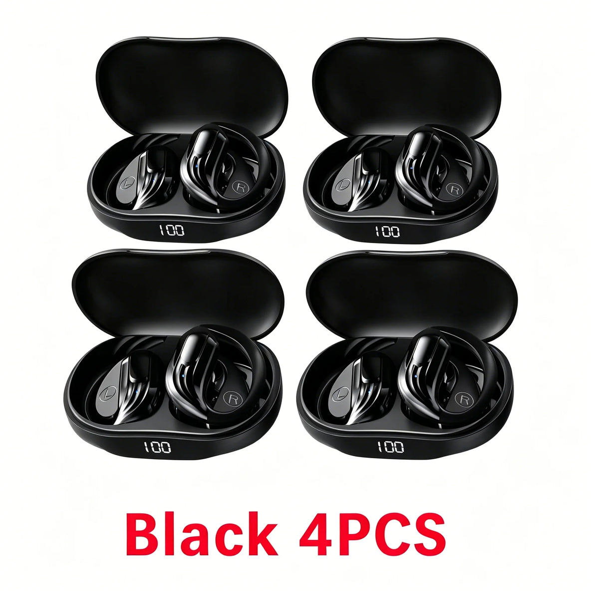 Wireless Bluetooth 5.3 Earbuds LED Runing Earphones Display Sports Earhook Headphones Deep Bass Hifi Stereo Noise Cancelling New