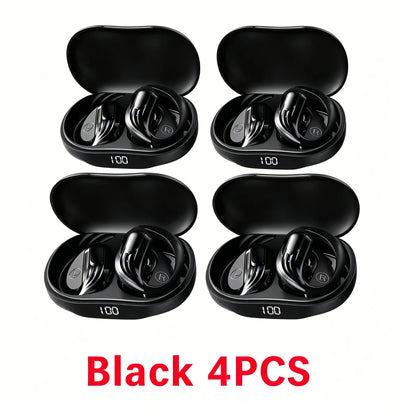 Wireless Bluetooth 5.3 Earbuds LED Runing Earphones Display Sports Earhook Headphones Deep Bass Hifi Stereo Noise Cancelling New