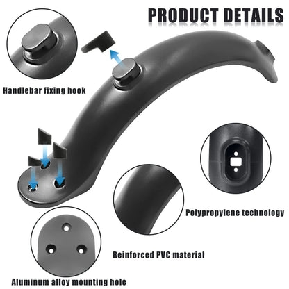 For Xiaomi Mijia MI M365 1S M187 Pro E-Scooter Tire Splash Fender with Rear Taillight Front Back Guard Mudguard Screw Line Parts