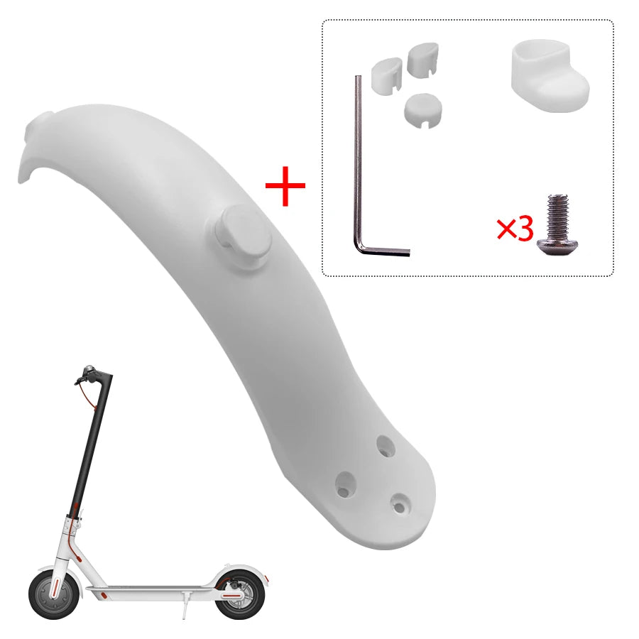 For Xiaomi Mijia MI M365 1S M187 Pro E-Scooter Tire Splash Fender with Rear Taillight Front Back Guard Mudguard Screw Line Parts