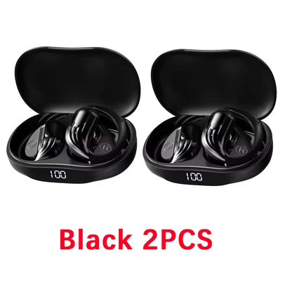 Wireless Bluetooth 5.3 Earbuds LED Runing Earphones Display Sports Earhook Headphones Deep Bass Hifi Stereo Noise Cancelling New