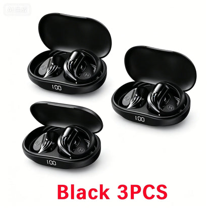 Wireless Bluetooth 5.3 Earbuds LED Runing Earphones Display Sports Earhook Headphones Deep Bass Hifi Stereo Noise Cancelling New