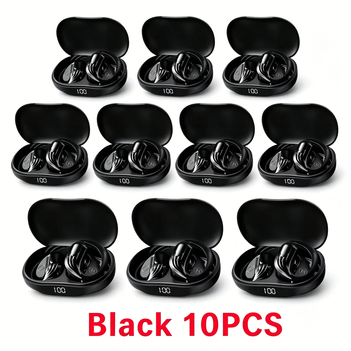 Wireless Bluetooth 5.3 Earbuds LED Runing Earphones Display Sports Earhook Headphones Deep Bass Hifi Stereo Noise Cancelling New