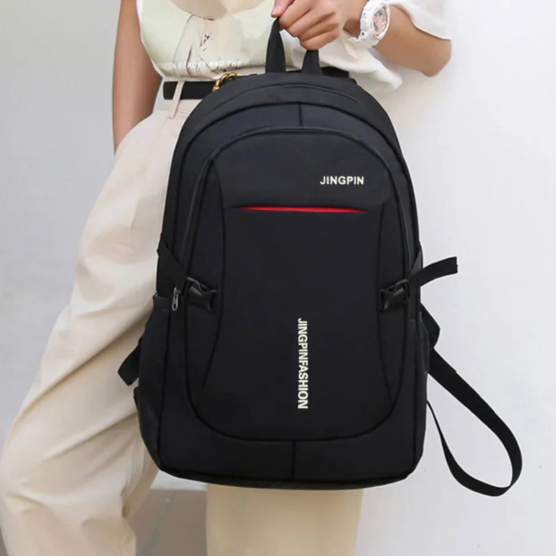 Durable Water‑Repellent Oxford Laptop Rucksack Multi‑Zipper Business Backpack for Student Work Daily Travel Commuting