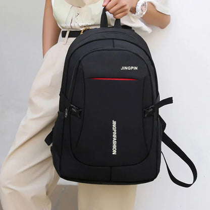 Durable Water‑Repellent Oxford Laptop Rucksack Multi‑Zipper Business Backpack for Student Work Daily Travel Commuting