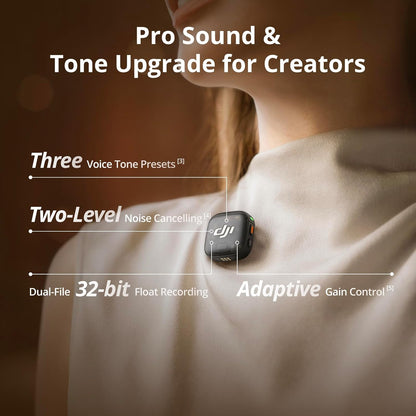 DJI Mic 3 (1 TX + 1 RX) + Lightning Adapter