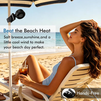 Portable Handheld Turbo Fan 5 Speed Personal Fan