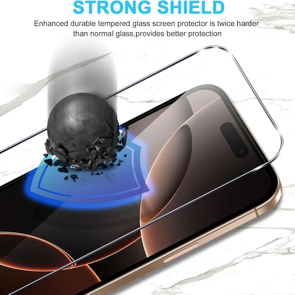 1~5PCS HD Tempered Glass for Iphone 18 16 17 Pro Max 17E 16E 15 14 13 12 Screen Protector Film for Iphone 11 13 Mini Glass