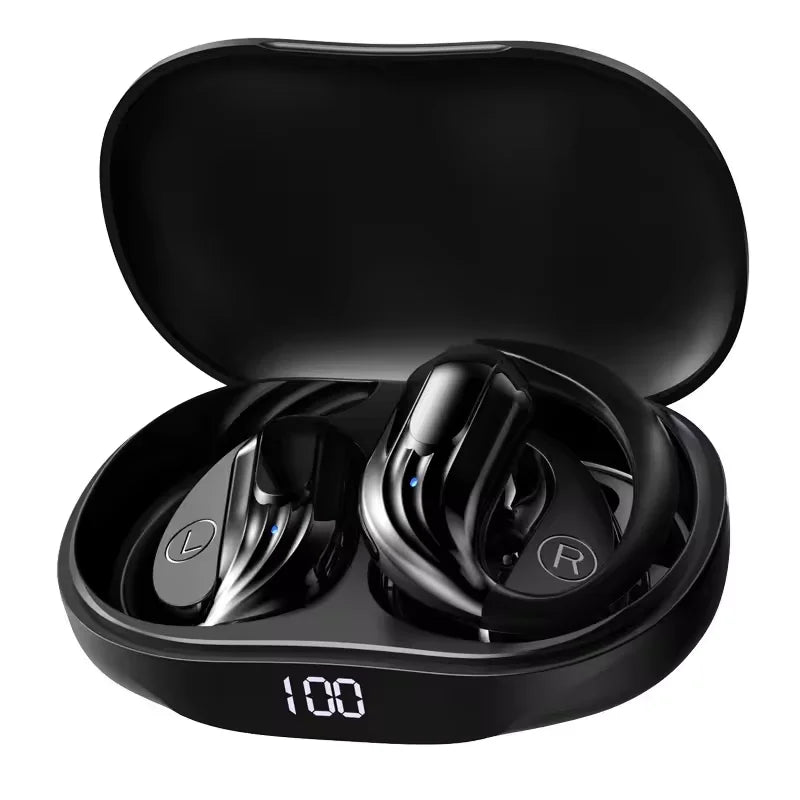 Wireless Bluetooth 5.3 Earbuds LED Runing Earphones Display Sports Earhook Headphones Deep Bass Hifi Stereo Noise Cancelling New