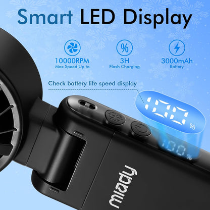 Portable Handheld Turbo Fan 5 Speed Personal Fan