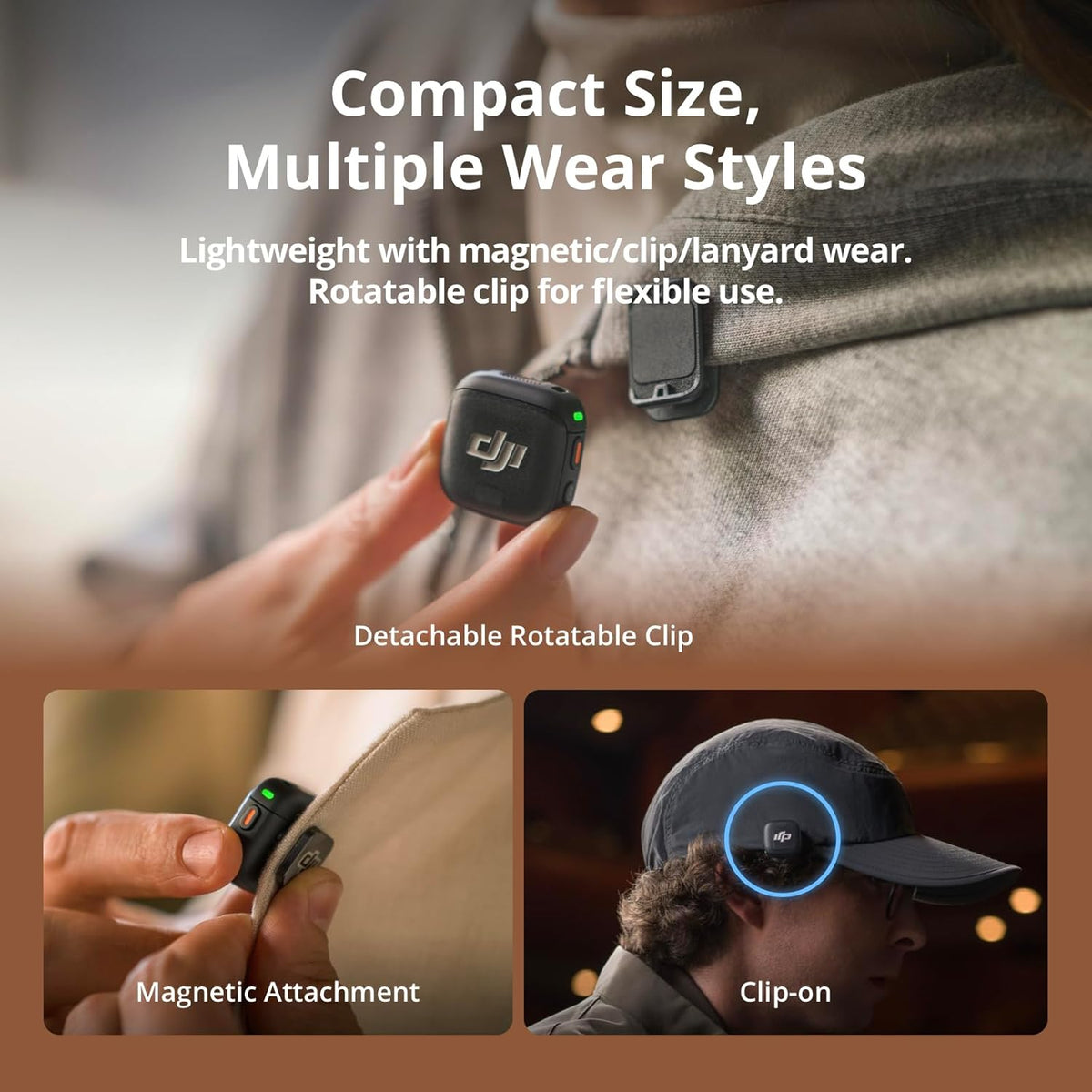 DJI Mic 3 (1 TX + 1 RX) + Lightning Adapter