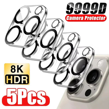 5Pcs Camera Lens Protector Glass for Iphone 15 11 12 14 Pro Max Mini Camera Protective Glass Film for Iphone 13 16 PRO MAX PLUS