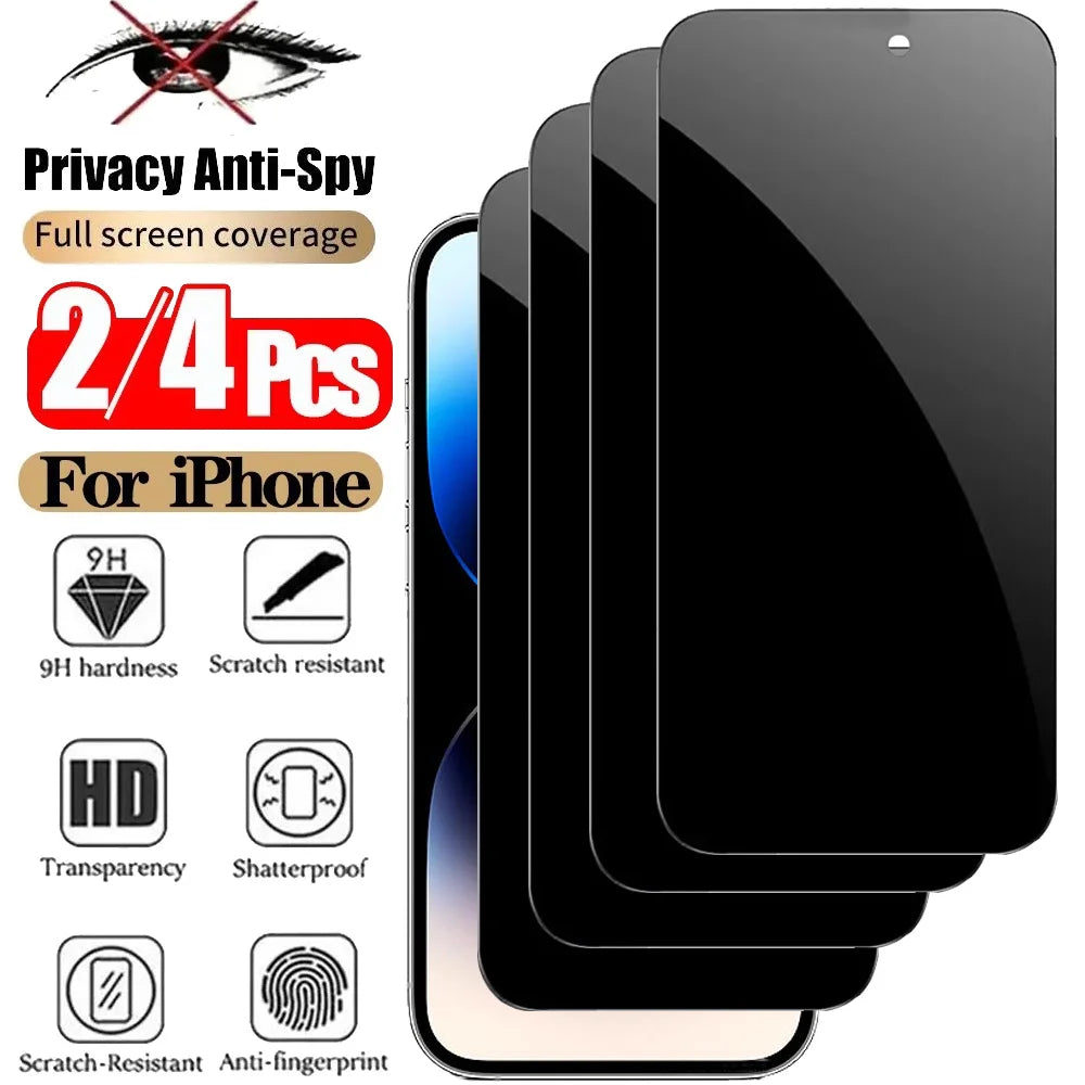 Privacy Screen Protector for Iphone 18 17 Pro Max Anti-Spy Glass for Iphone 16 15 14 13 12 11 Pro Max Privacy Film Iphone 17 Pro