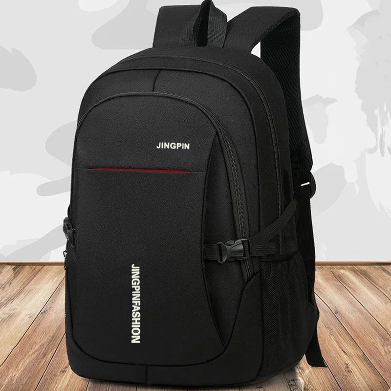 Durable Water‑Repellent Oxford Laptop Rucksack Multi‑Zipper Business Backpack for Student Work Daily Travel Commuting