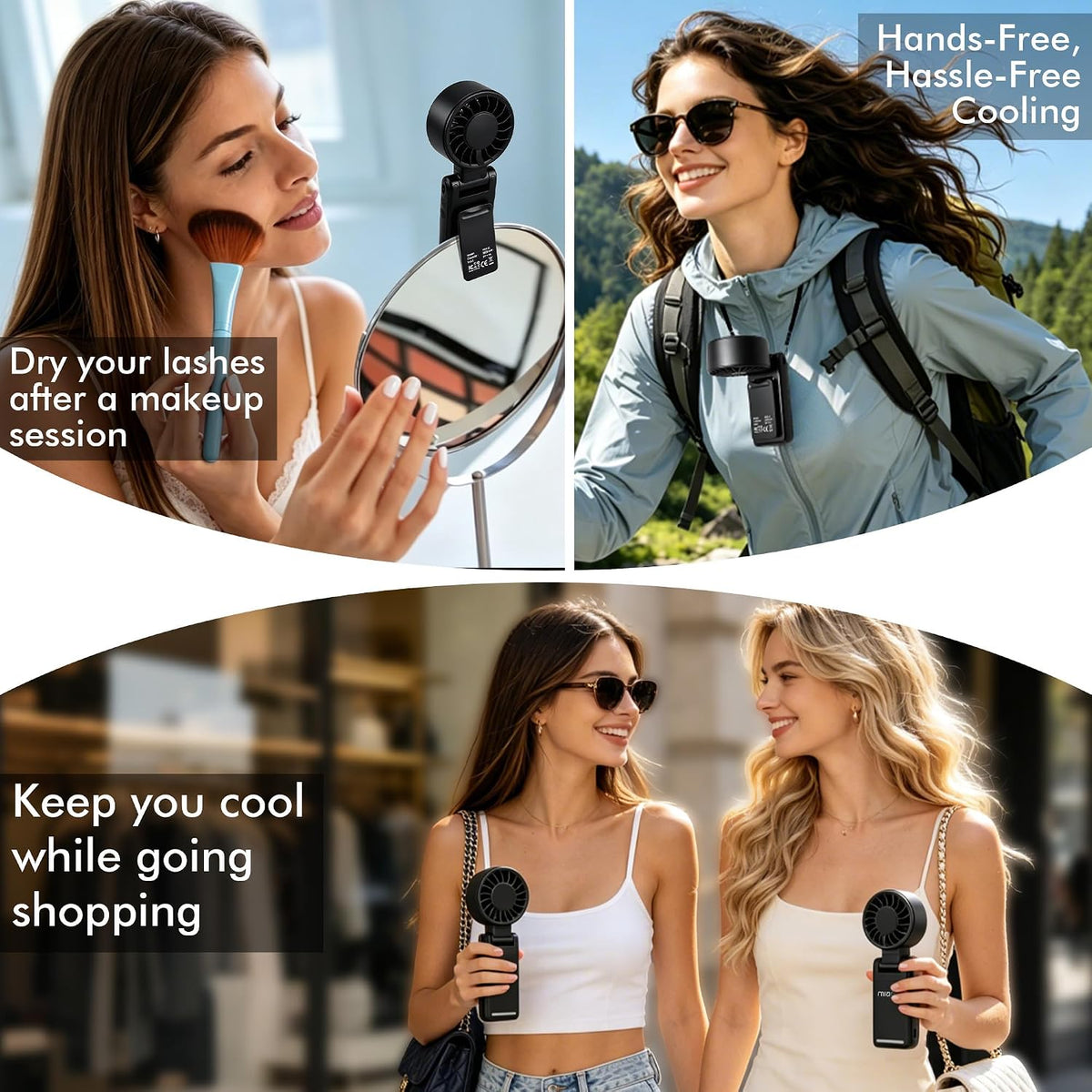 Portable Handheld Turbo Fan 5 Speed Personal Fan